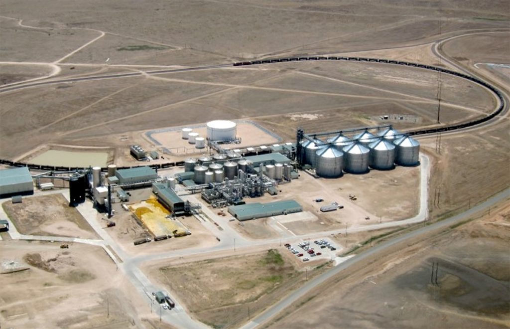 Aerial view of Hereford Ethanol Partners